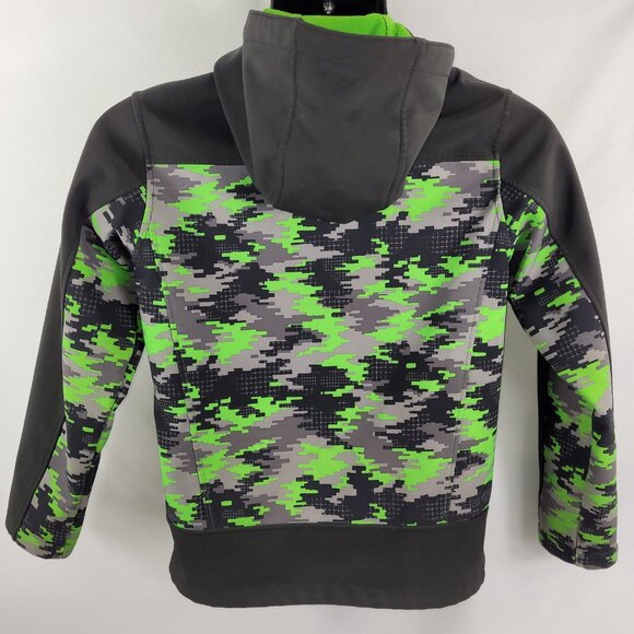 Free Country Minecraft Camo Hooded Full Zip Jacket Boys Medium - Picture 2 of 3